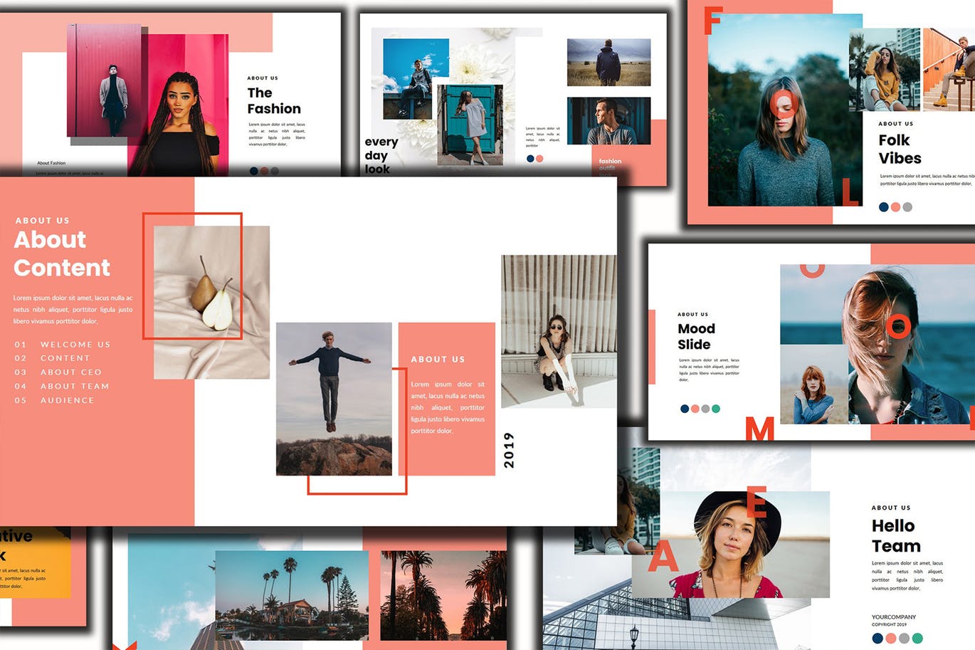 时尚产品目录Keynote演示文稿设计模板 The Script Lookbook – Keynote Template插图(4)