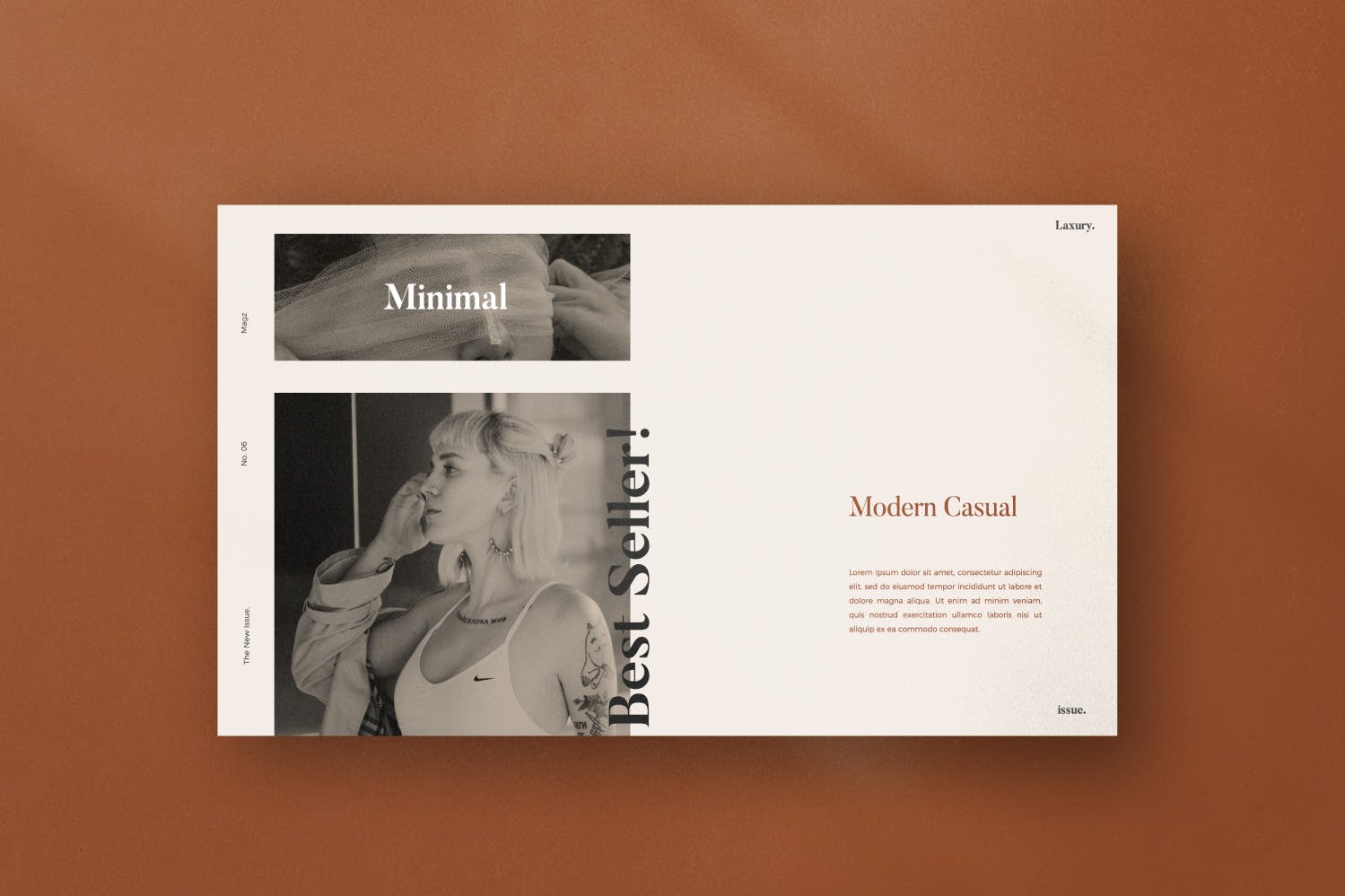 时尚主题创意Lookbook风格素材库精选Keynote模板模板 LAXURY – Lookbook Fashion Keynote Creative插图(6)