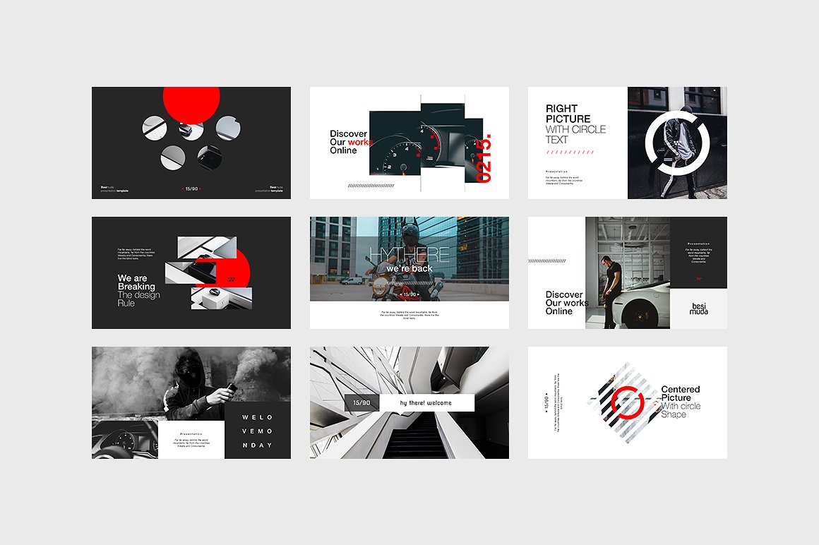 素材库下午茶：独特的高端设计感极强的keynote模板下载插图(2)