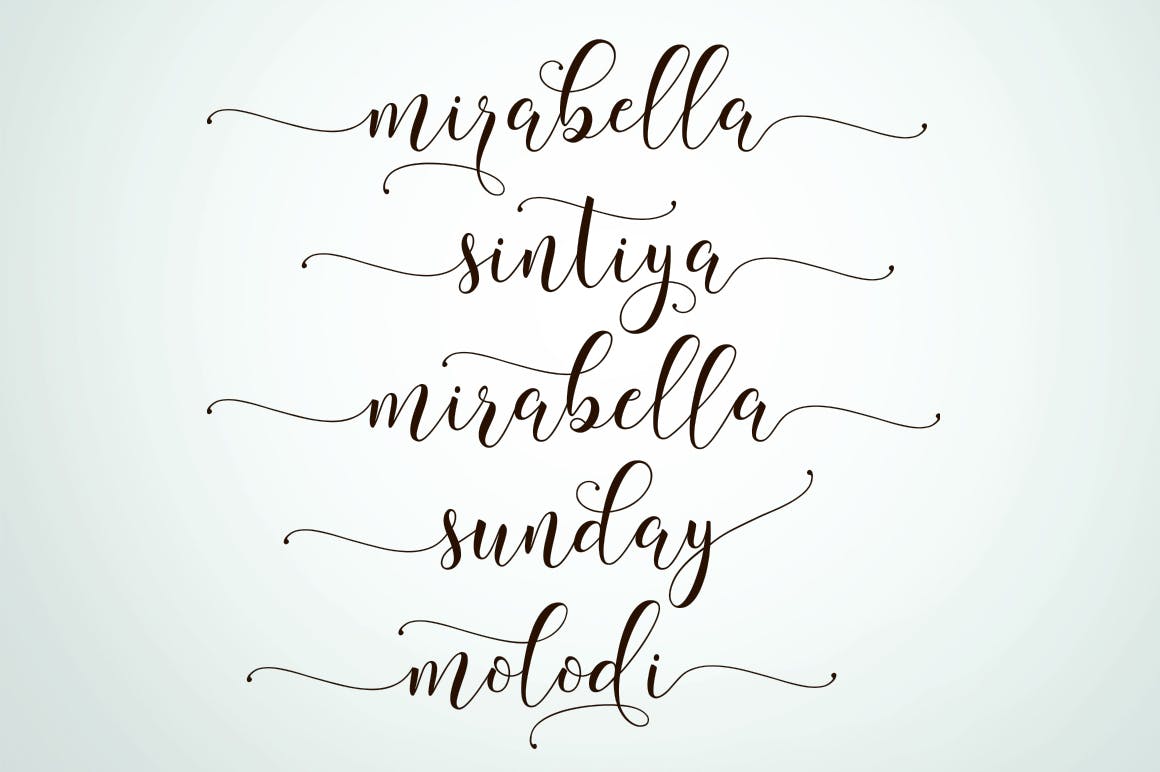 现代英文连体书法花式字体下载 Billgrotia Script插图(2)