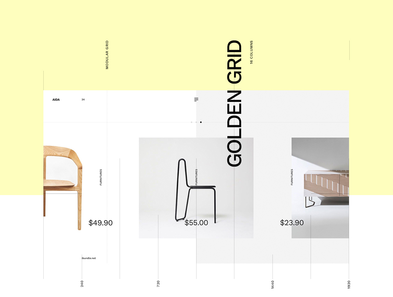 时尚的带删格的PPT模版下载[PPTX,Key]插图(3)