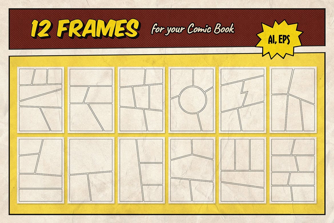 漫威&DC欧美复古漫画插画设计工具包插图(10)