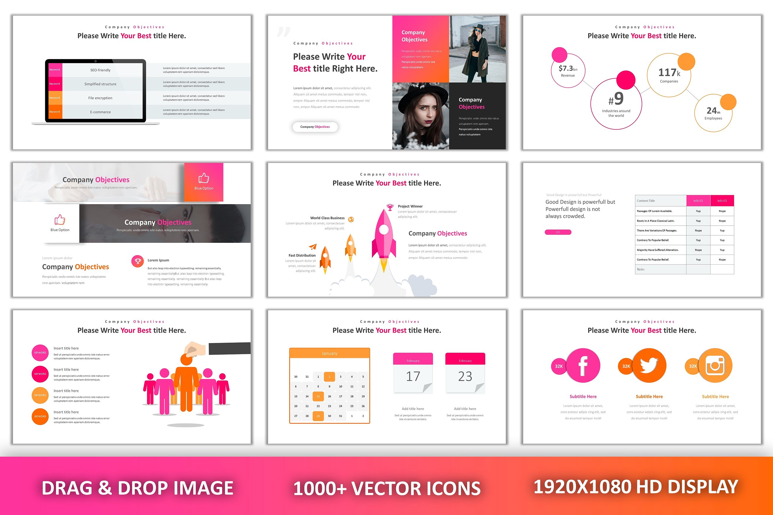 现代创意独特布局的PPT模板下载 Great Modern Creative Powerpoint [pptx]插图(7)