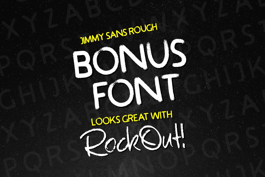 粗犷、富有创造性的英文手写字体 RockOut! Script + Bonus Font插图(1)