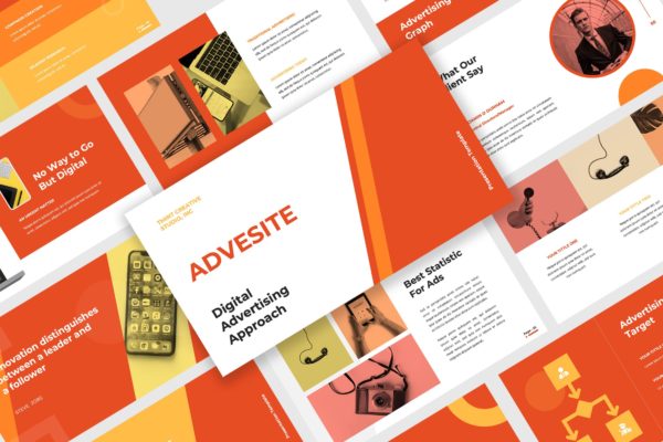 广告业务部门工作报告/项目规划素材库精选谷歌演示模板 Advertise – Google Slide Presentation