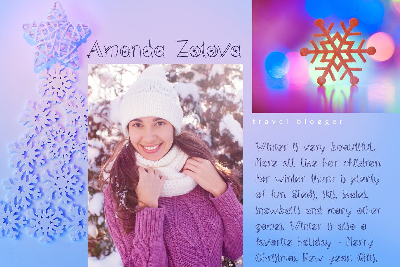 圣诞节字体设计斯堪的纳维亚hygge风格英文涂鸦字体 Happy Xmas Hand Drawn Font插图(5)