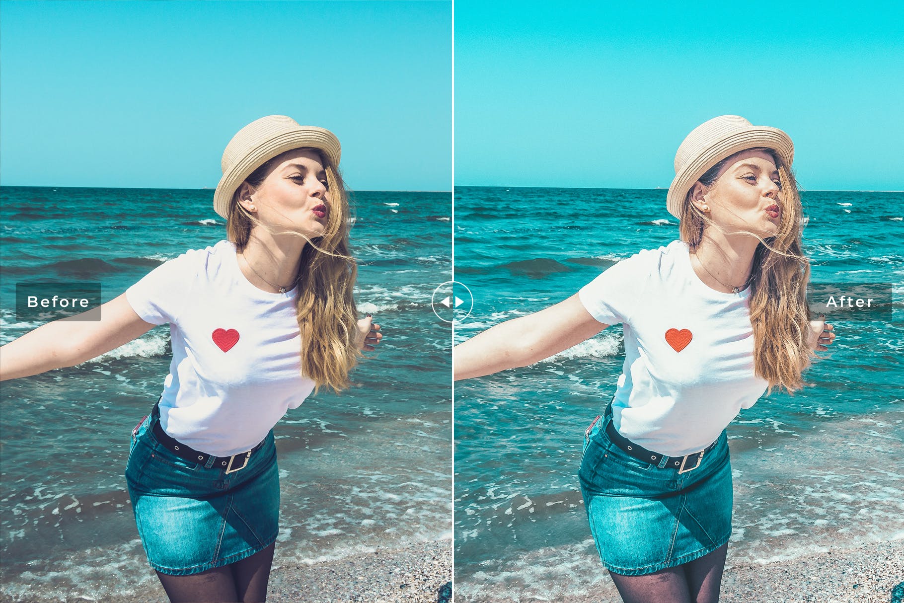 湖绿色&棕色自然色调照片滤镜素材库精选LR预设 Aqua Mobile & Desktop Lightroom Presets插图(4)