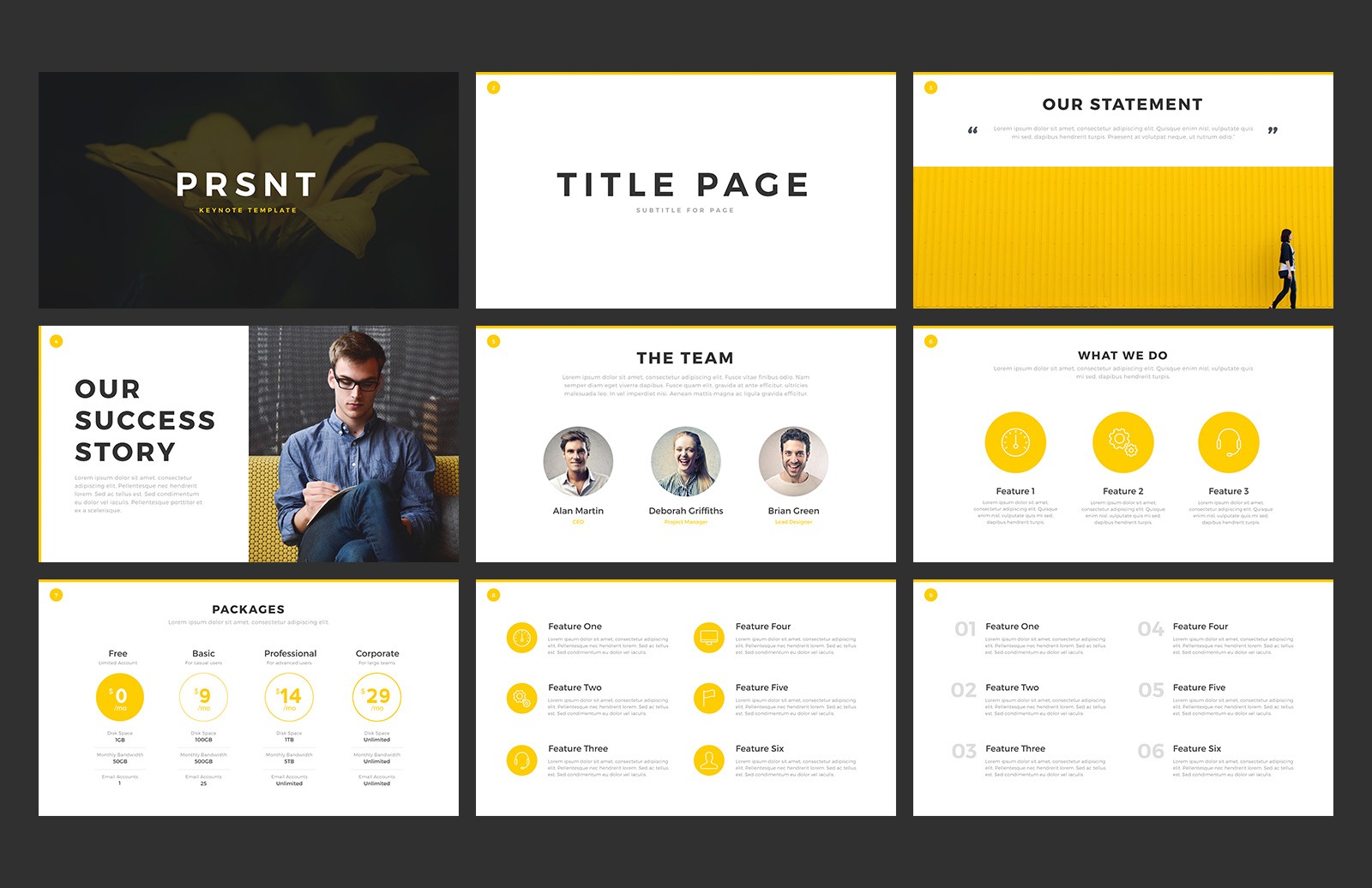 商务演示&企业会议演示文稿模板 PRSNT Keynote&PPT Template插图