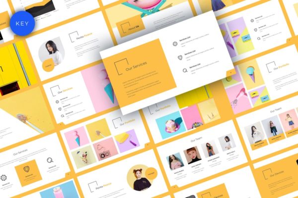 极简主义创意设计品牌介绍Keynote幻灯片模板 Edway Creative Keynote