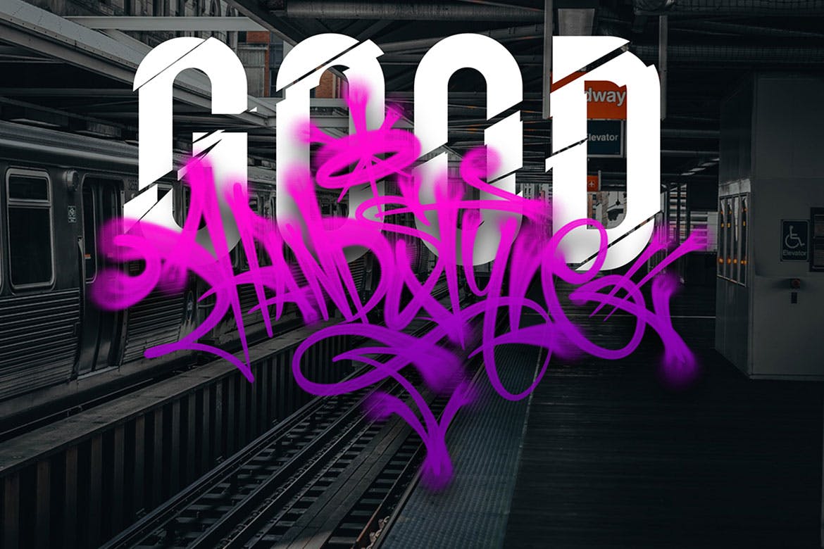 欧美街头涂鸦艺术PS笔刷下载插图(1)