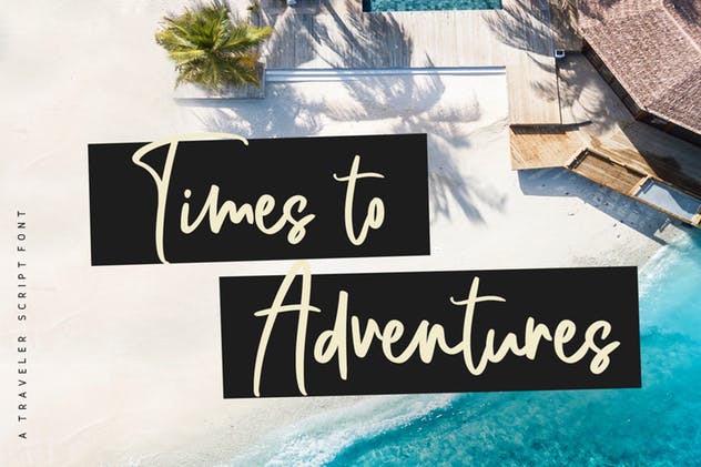 个性独特英文手写书法字体 Bellevue // A Traveler Script Font插图(3)