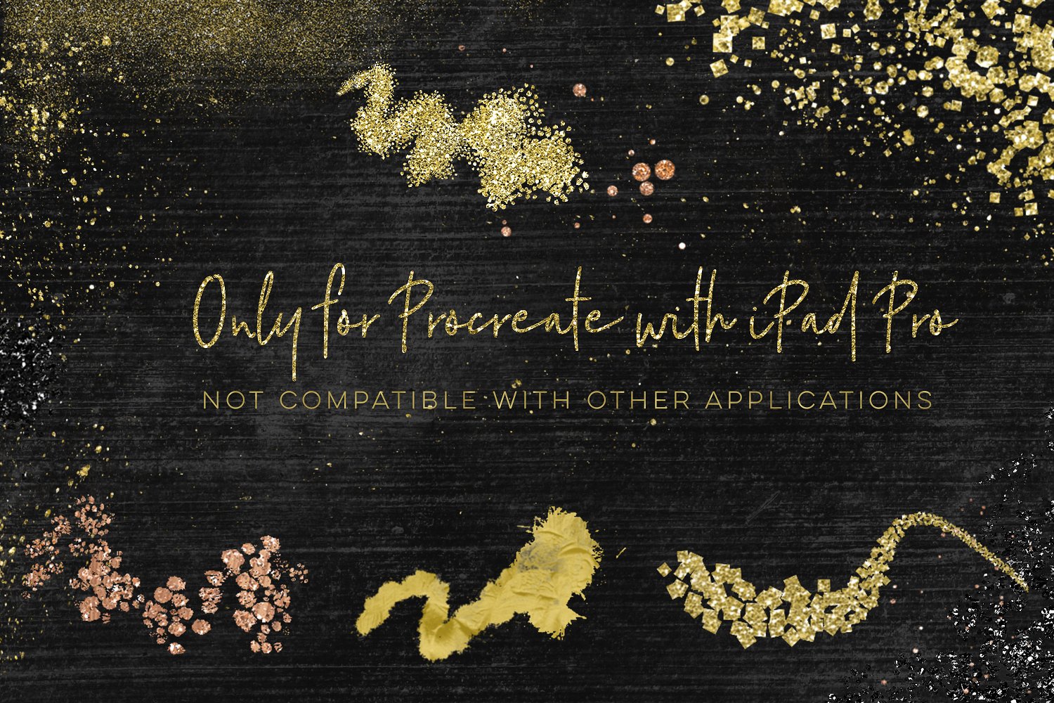 Procreate绘画应用专用金漆笔刷 Gold Rush for Procreate插图(9)