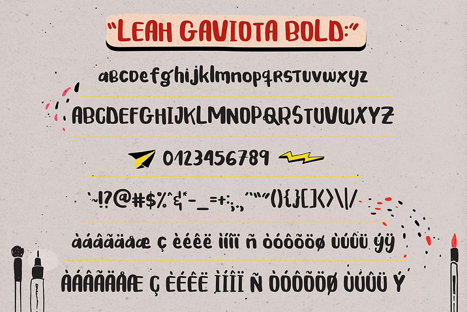 创意艺术英文手写字体 Leah Gaviota Script插图(5)