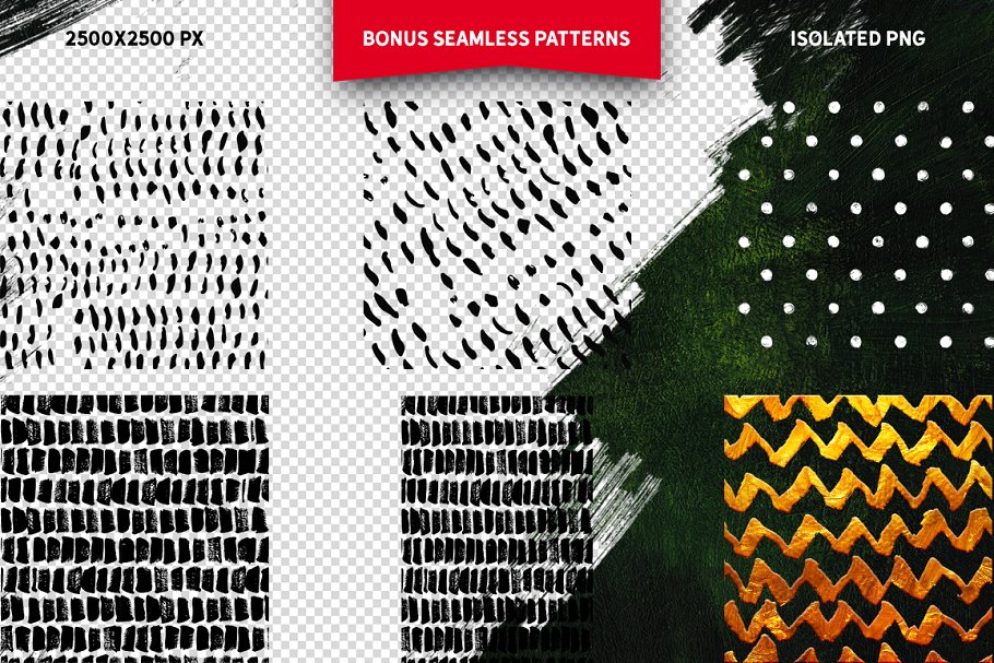 浮雕&扁平金属效果图层样式大合集 Gold Paint Effect for Photoshop插图(10)