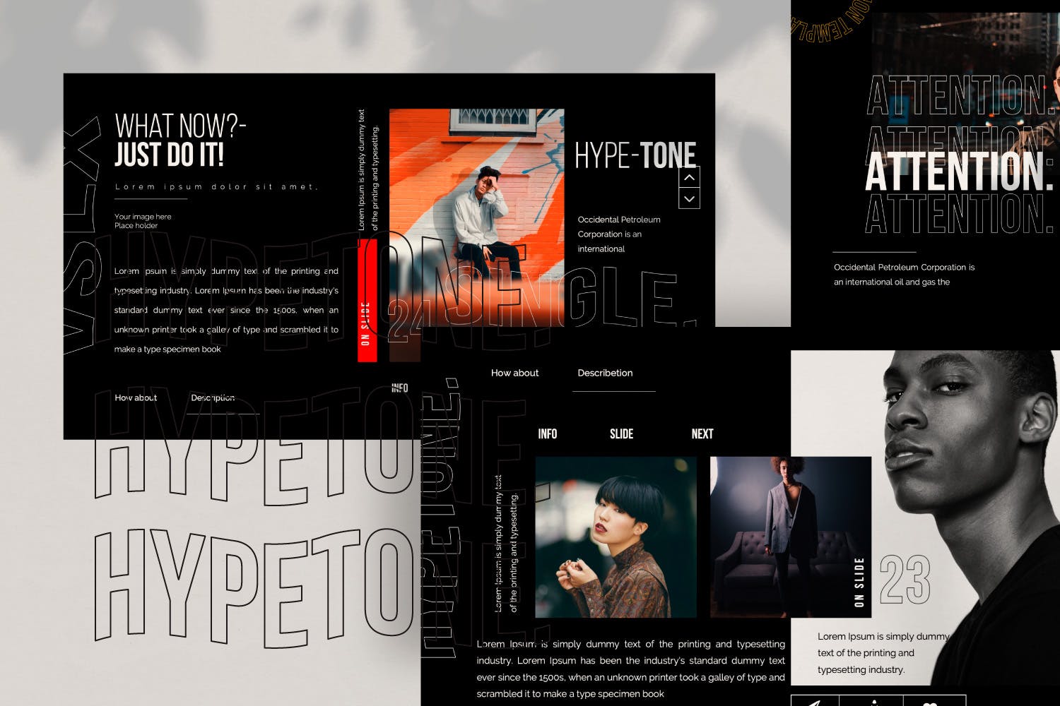 潮流服饰品牌介绍谷歌幻灯片模板 Hypetone – Google Slide插图(2)