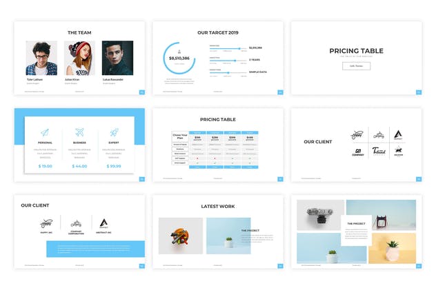 极简主义现代风格谷歌幻灯片模板 Celik Google Slides Template插图(3)