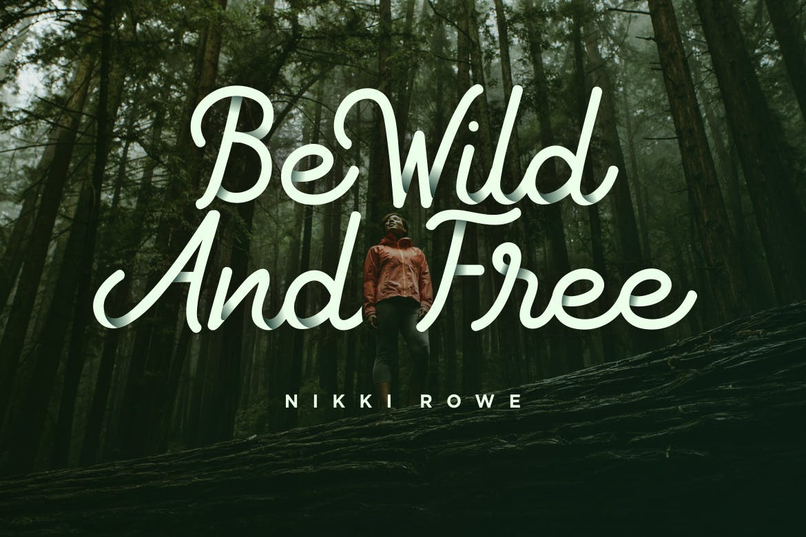 Monoline手写风格英文字体下载 Borneos – Monoline Handwriting插图(3)