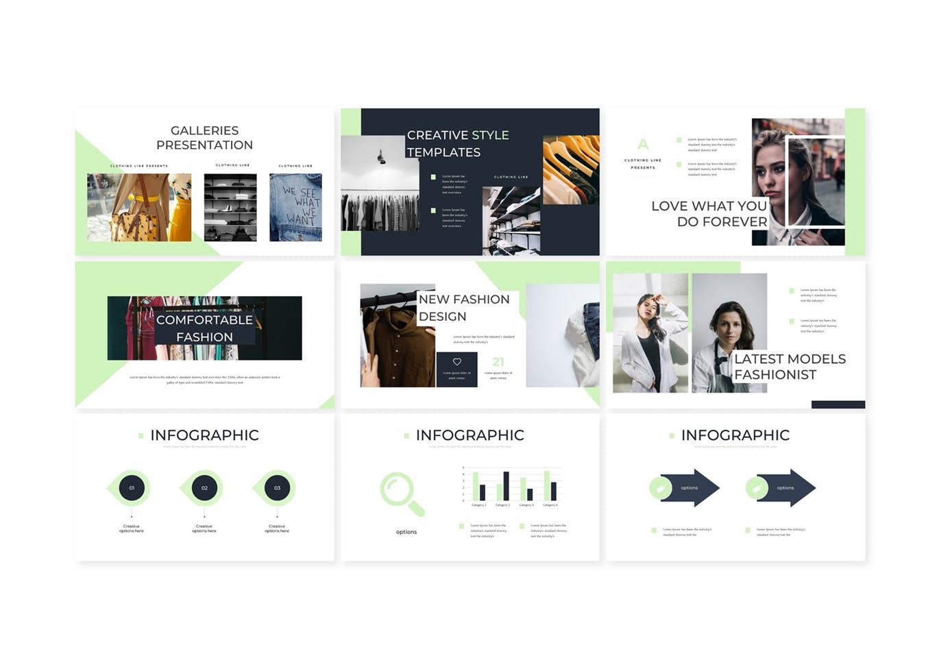 服装市场调研报告Keynote演示文稿模板 Clothie – Keynote Template插图(2)