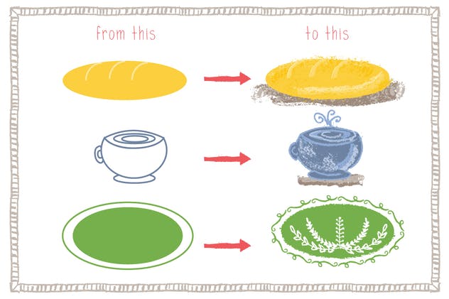 蜡笔绘画艺术AI画笔笔画 Vector Oil Pastels Brushes插图(1)