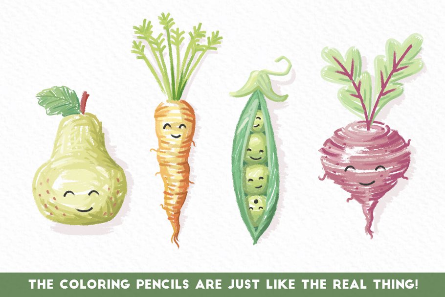 常见铅笔型号笔画AI笔刷 Perfect Pencils – Brush Pack插图(3)