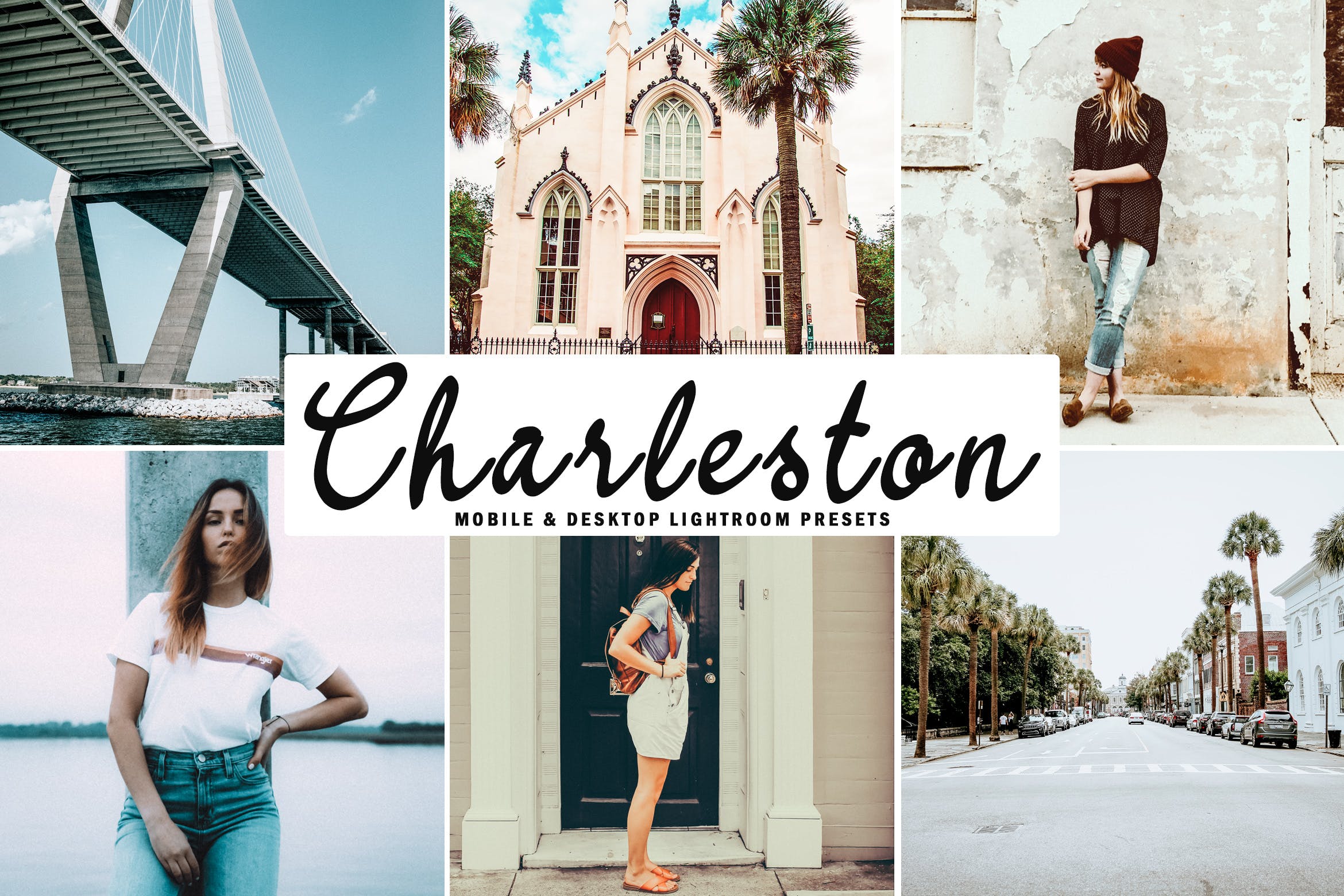 新鲜美学色调Lightroom调色预设 Charleston Mobile & Desktop Lightroom Presets插图