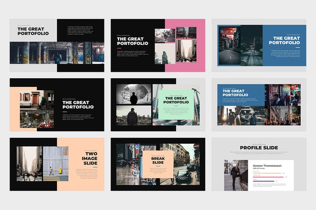 多用途企业商务PPT幻灯片模板 Bevara : Street Photo Powerpoint Template插图(9)