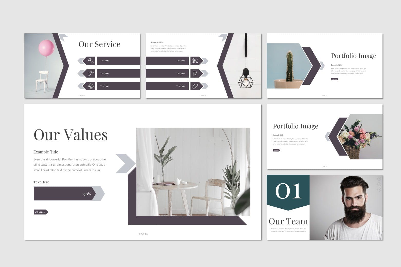 创意产品设计公司宣传谷歌幻灯片模板 Fine Google Slides插图(4)