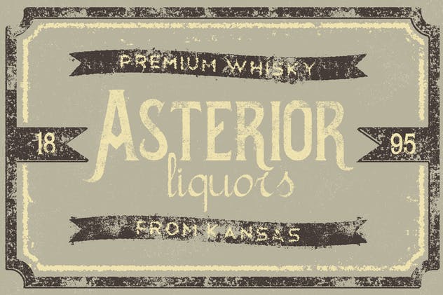 怀旧粉刷文字效果AI图层样式 Ghost Signs for Adobe Illustrator插图(5)
