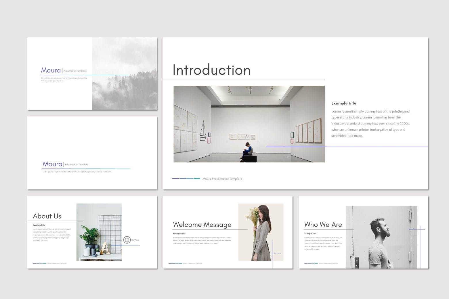 企业里程碑企业宣传PPT幻灯片模板 Moura – Powerpoint Template插图(1)