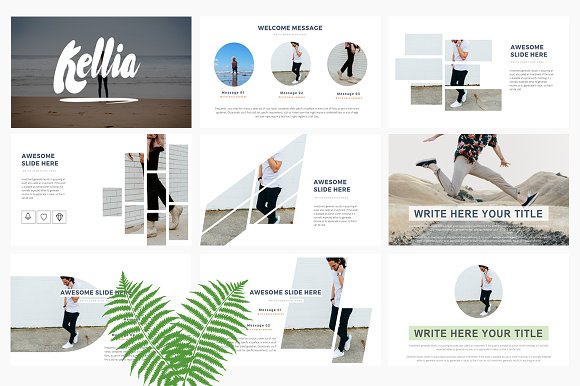 时尚动感PPT模板下载 Kellia[pptx]插图