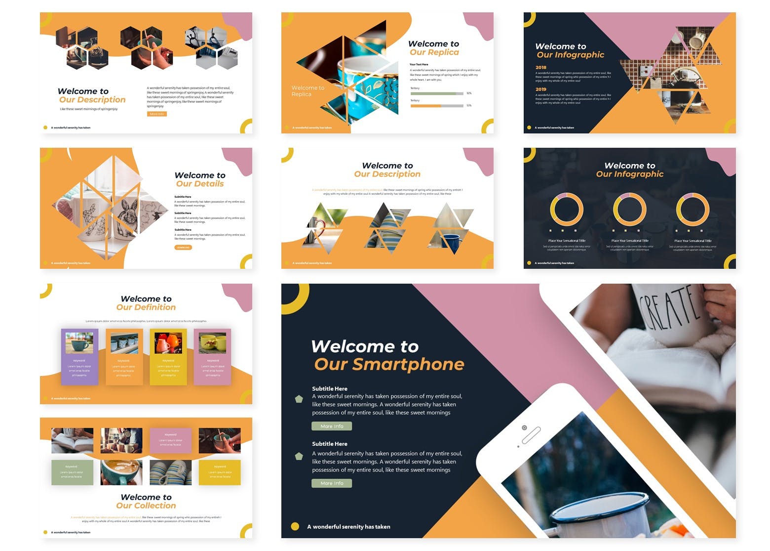 咖啡/咖啡厅品牌宣传&咖啡培训课程PPT幻灯片模板 Muugie | Powerpoint Template插图(2)