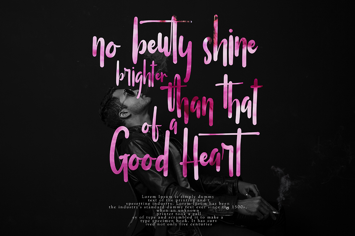 非常酷的英文字体下载 Gettiiron Script Font [otf,ttf]插图(4)