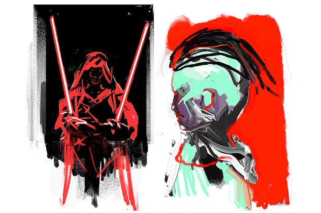 丙烯酸油画&水彩数码绘画PS画笔笔刷 Supreme Acrylic & Gouache Photoshop Brushes插图(3)