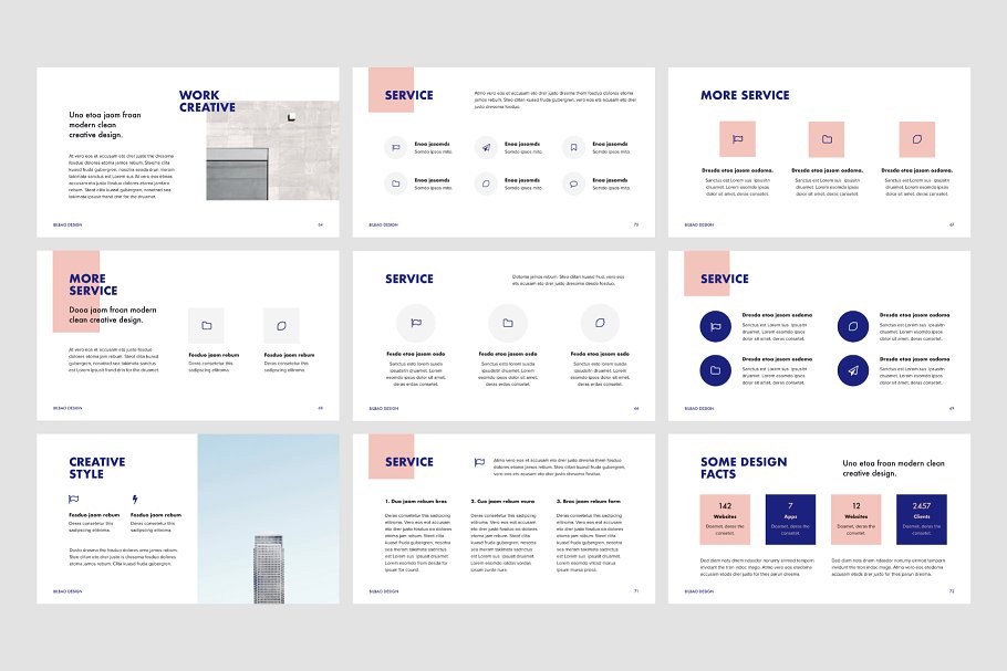 室内创意设计企业Keynote幻灯片模板 Bilbao – Keynote Template + Bonus插图(11)
