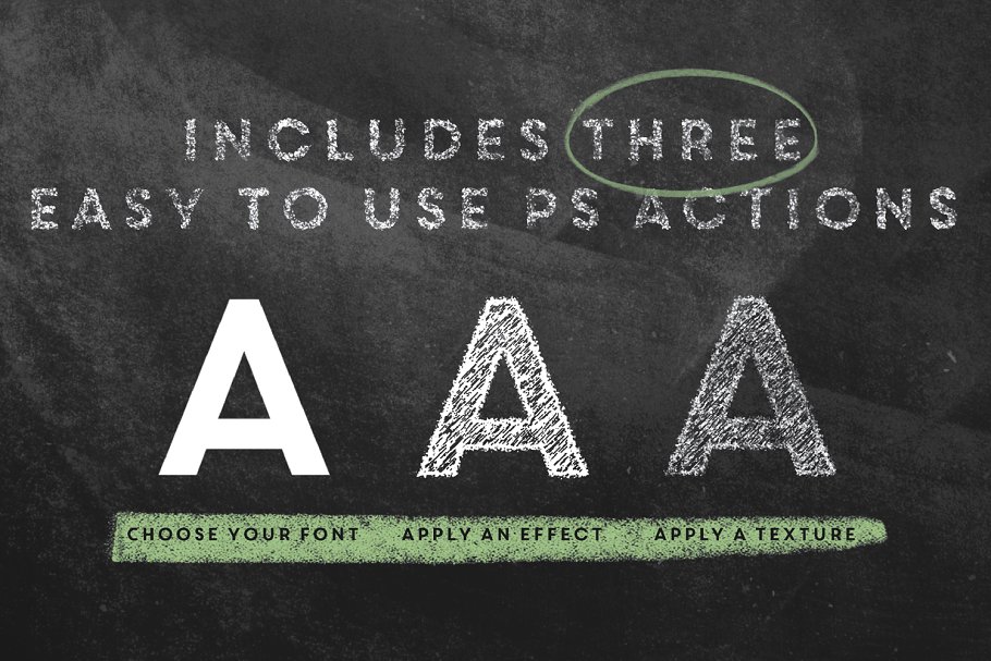 粉笔画粉笔字体样式&PS笔刷 Chalkboard Generator插图(4)