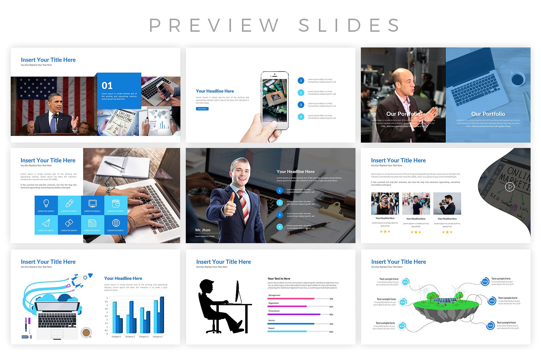 现代专业介绍的幻灯片模板下载 Professional Presentation Template [key,PPTX]插图(3)