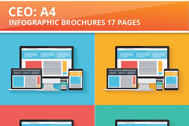 商业数据分析信息图表元素市场分析报告设计模板 CEO Infographics Design 17 Pages插图(8)
