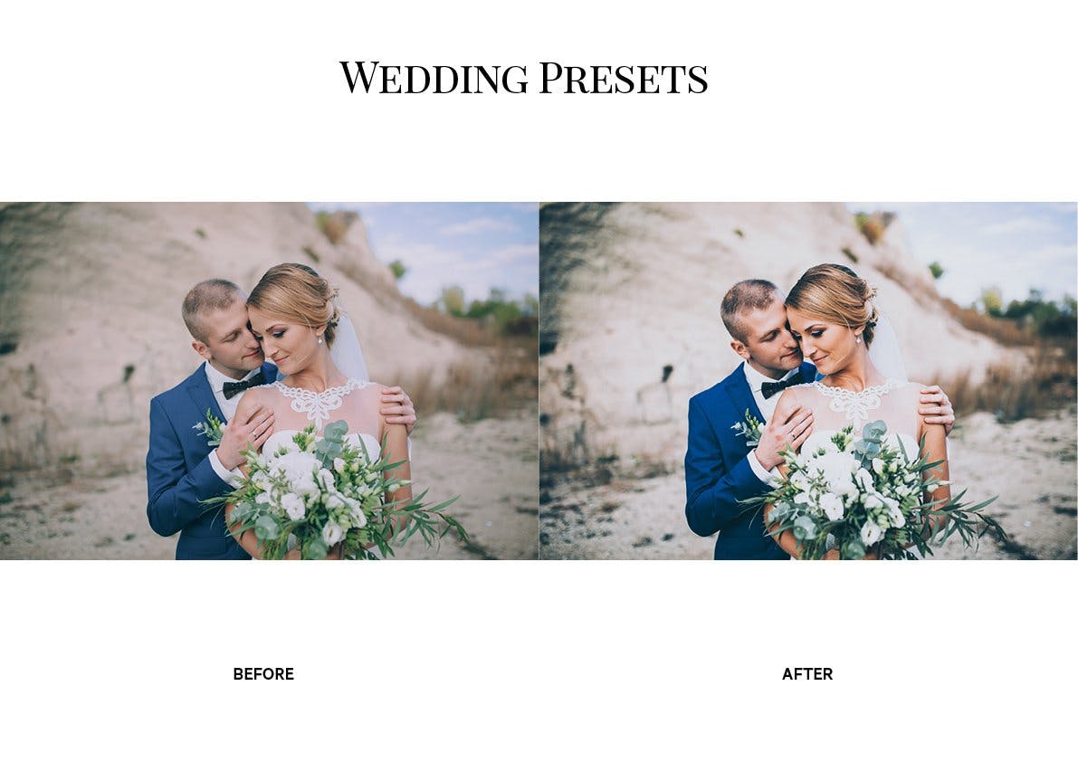 乡村婚纱婚礼照片调色Lightroom预设 The Rustic Wedding Lightroom Preset Collection插图(1)