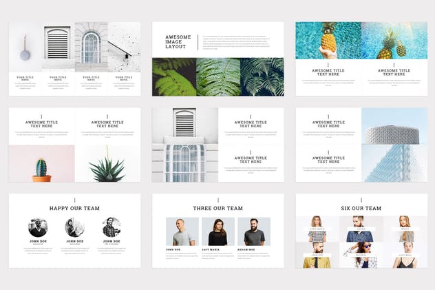 创意项目初创企业路演Keynote幻灯片模板 Slab – Keynote Template插图(4)