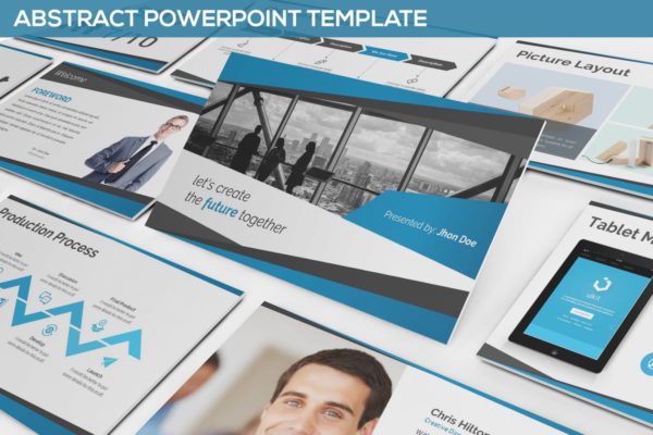 经典传统企业宣传PPT幻灯片模板 Abstract Powerpoint Template