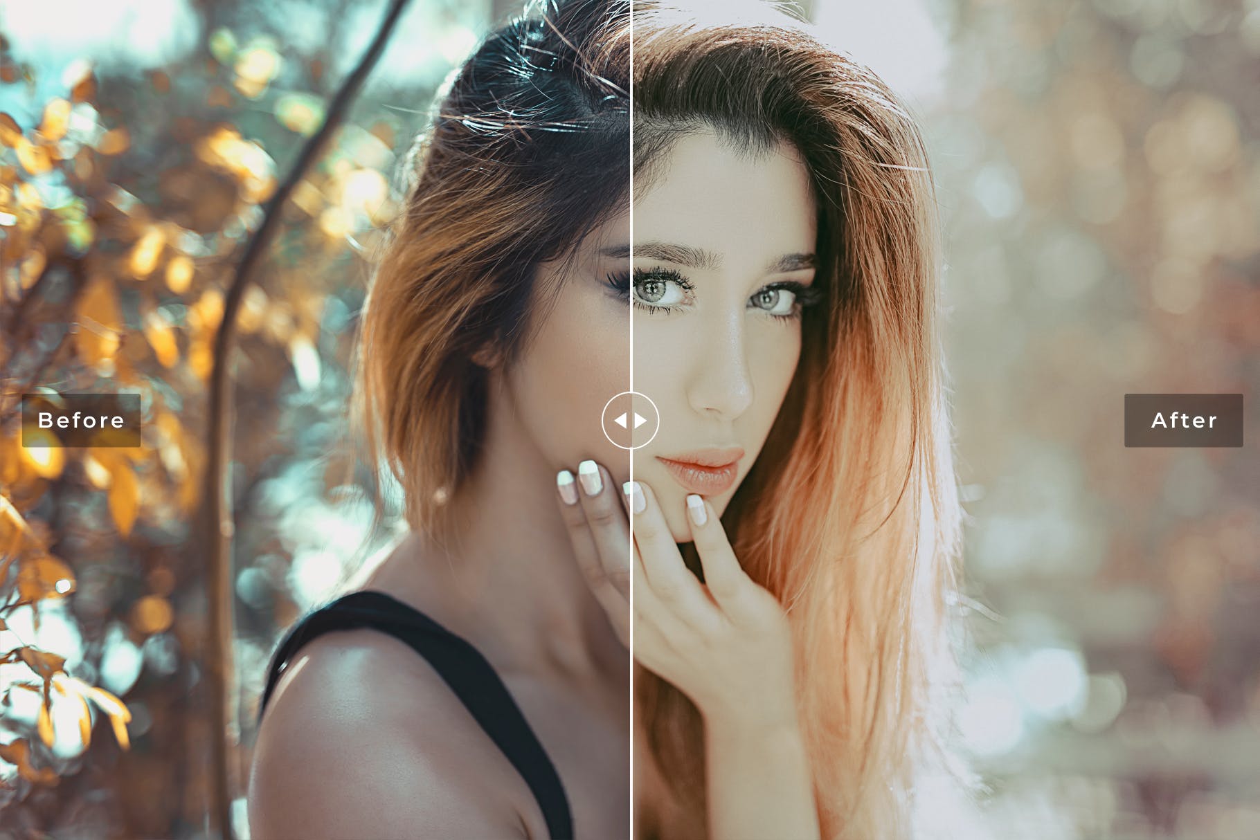 哑光金色色调照片调色滤镜素材库精选LR预设 Tangerine Mobile & Desktop Lightroom Presets插图(1)