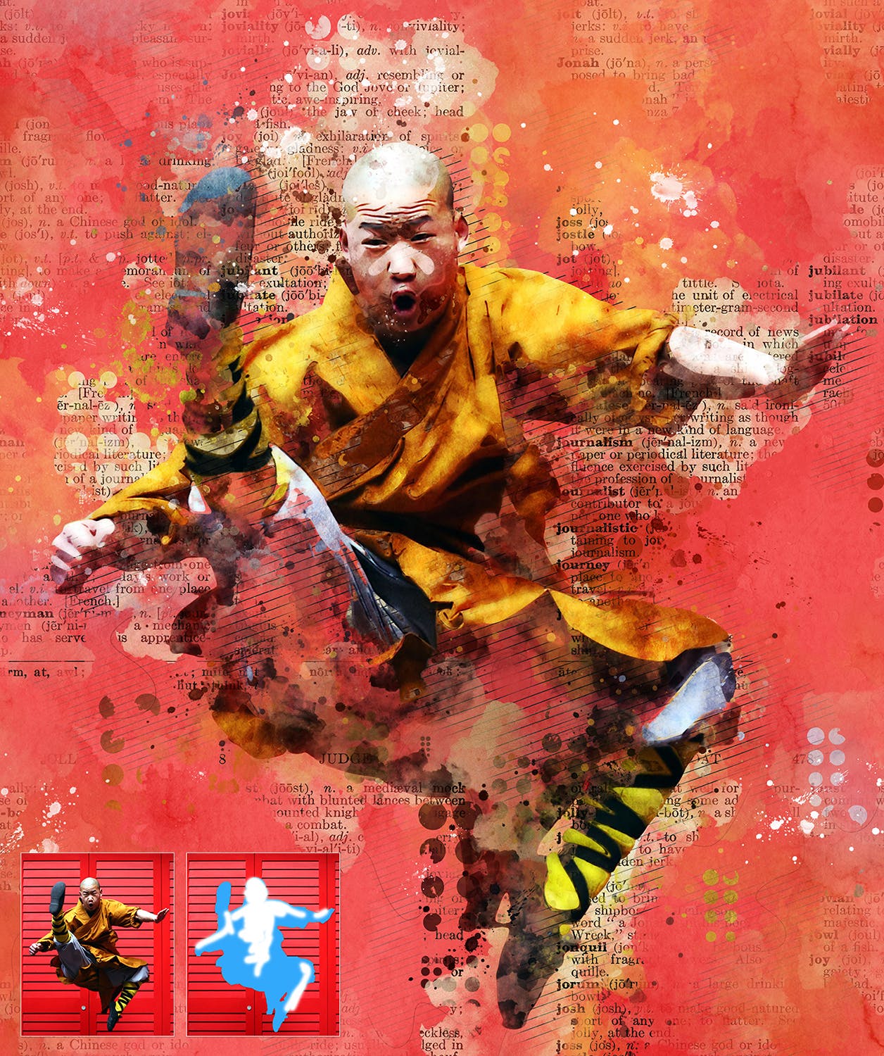 水彩涂鸦混合抽象艺术效果PS动作 Concept Mix Art Photoshop Action插图(7)