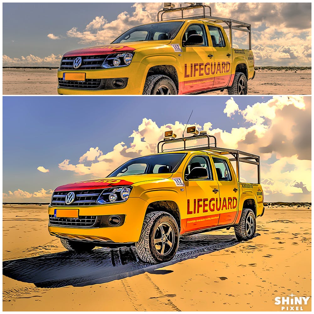 一键转油画效果PS动作 Smart Painting Effect for Photoshop插图(1)