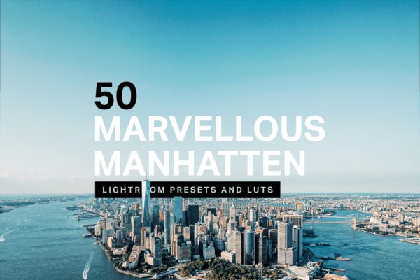 50款旅行照片Lightroom调色预设 50 Manhattan Lightroom Presets LUTs