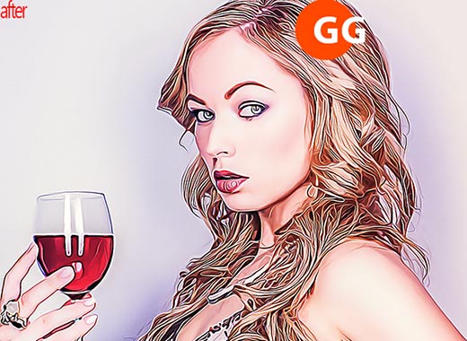 10款油画风格处理的PS动作 10 Oil Painting Photoshop Action