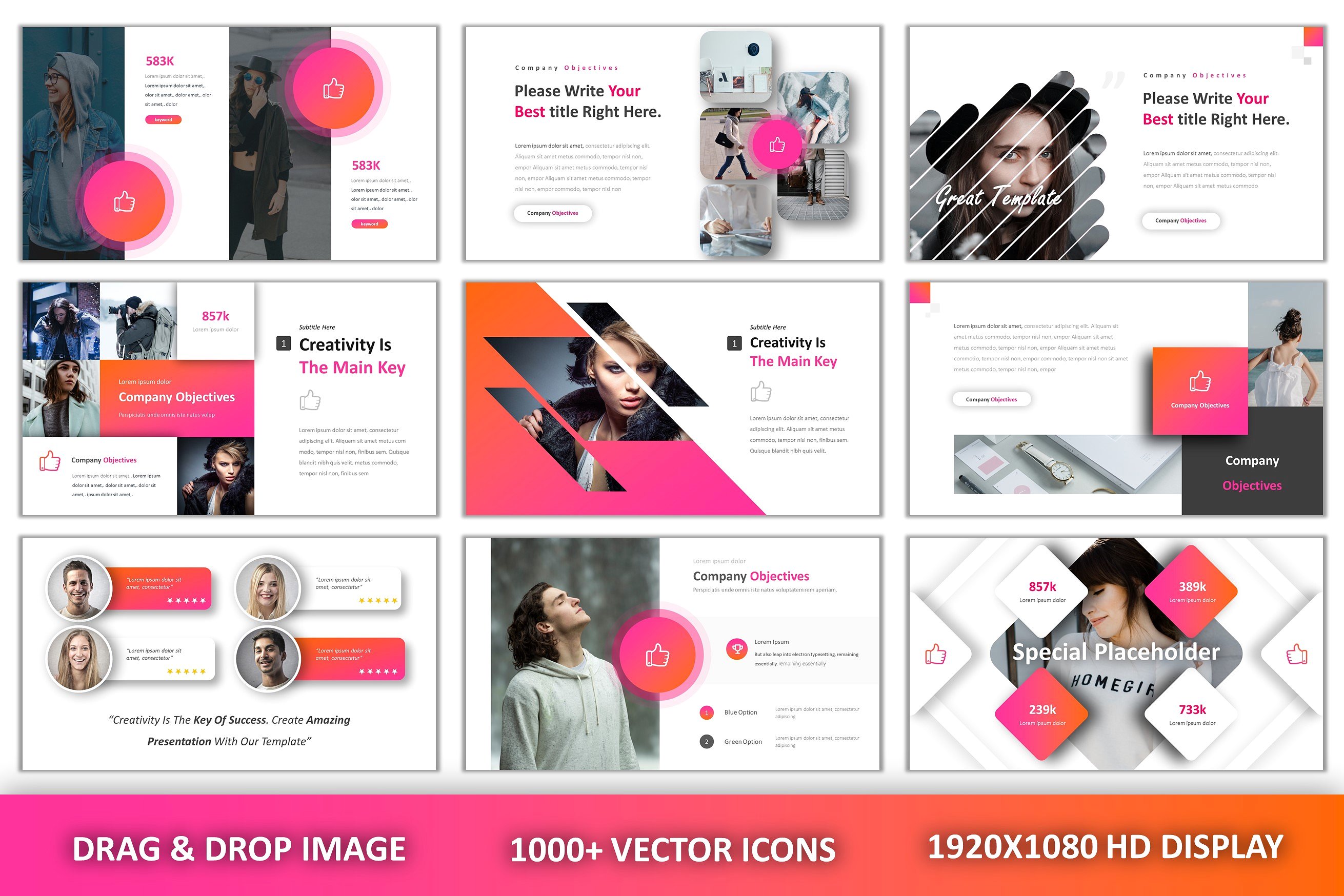 现代创意独特布局的PPT模板下载 Great Modern Creative Powerpoint [pptx]插图(5)