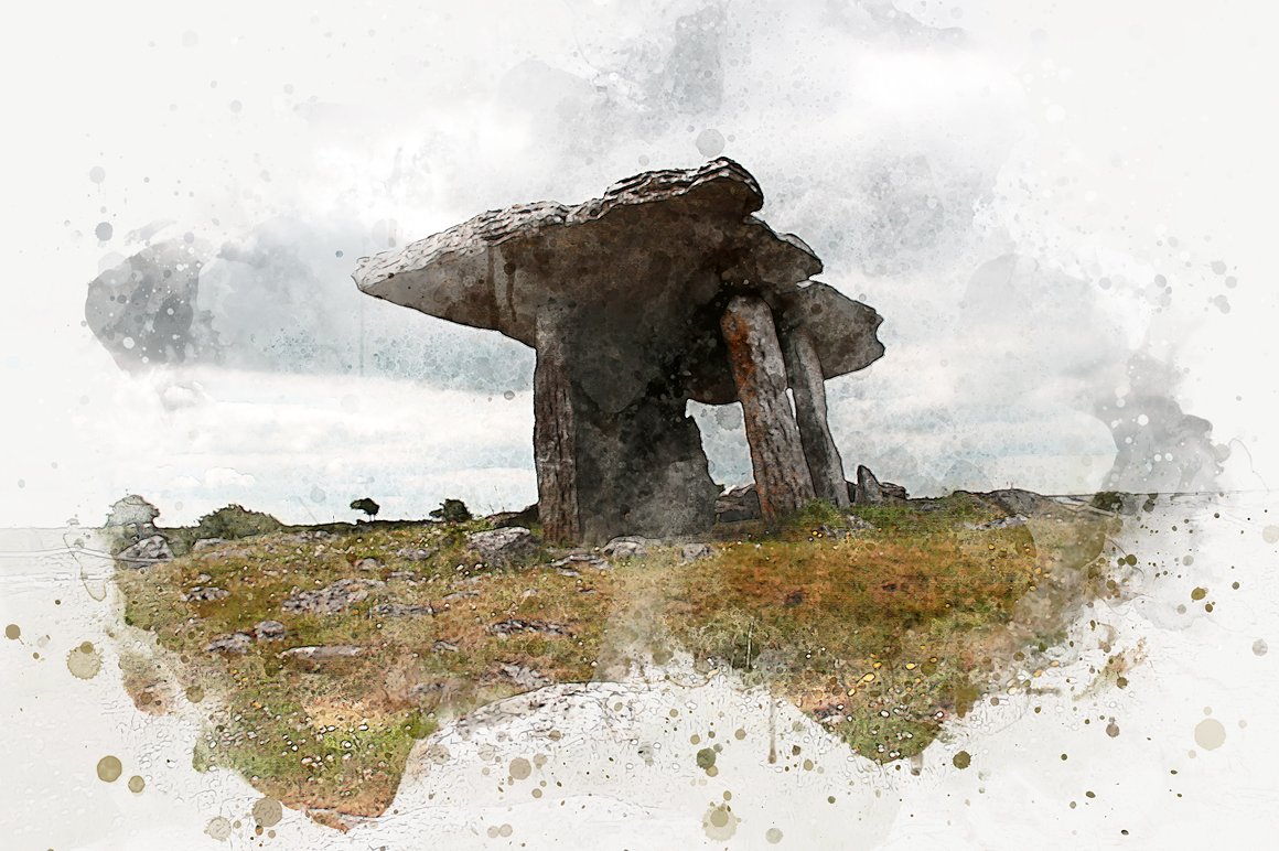 精美多彩水墨画PS动作 Artist Studio Watercolor Actions插图(8)