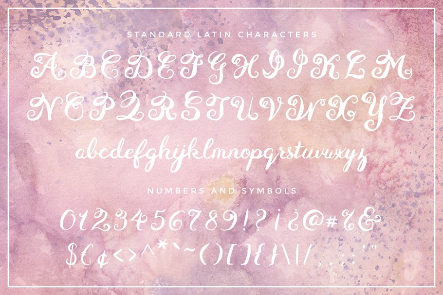 独特华丽法国浪漫主义英文手写字体 Eiffell Brush Script Font + Extras插图(1)