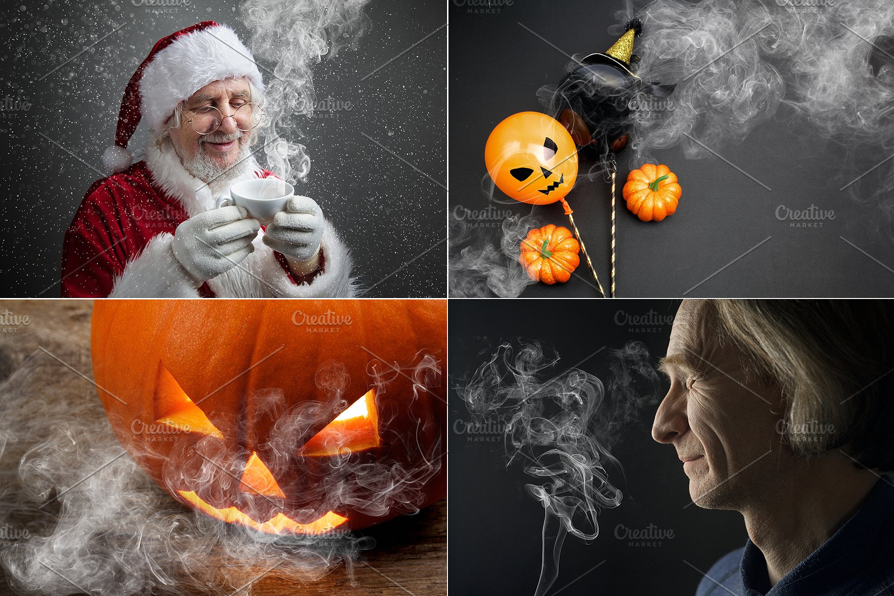 烟雾萦绕效果图层样式 Real Smoke-Fog overlay collection插图(1)