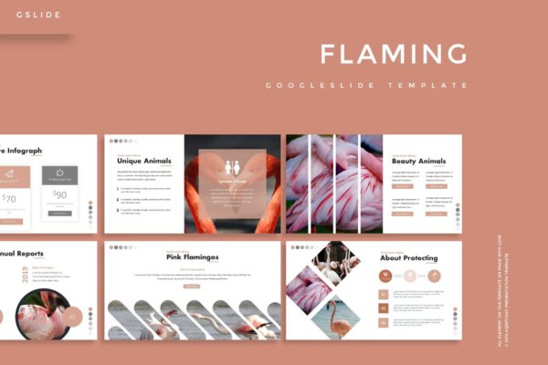 行业数据分析报告谷歌幻灯片模板 Flaming – Google Slides Template